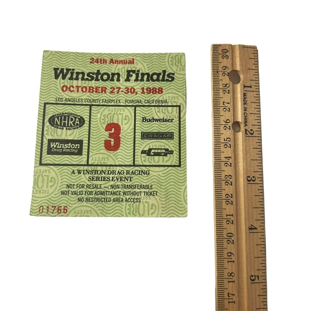 Vtg 80's 1988 NHRA WINSTON FINALS 3 3/4